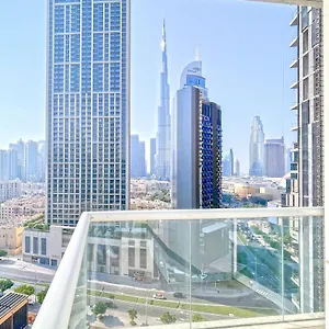  شقة Bnbmehomes - 2br Apt With Burj Khalifa View -1406